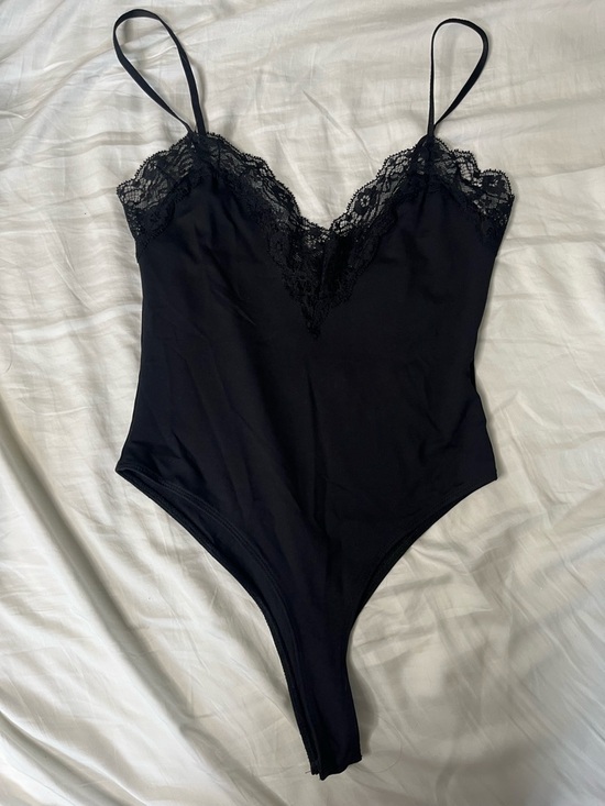 Zara Tops - Zara Black Lace Cami Bodysuit- Size S